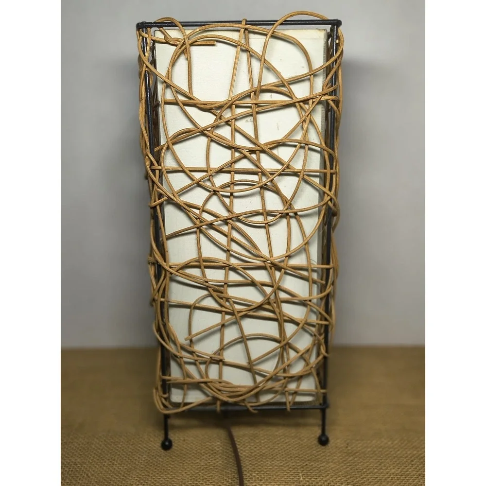 Wicker Rattan Wrapped Vine Style 14